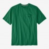 Patagonia Men's Boardshort Logo Pocket Responsibili-Tee gather green