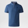 THE NORTH FACE MAGLIA POLO PREMIUM PIQUET DA UOMO SHADY BLUE