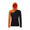 ROCK EXPERIENCE TELLER HOODIE FELPA UOMO Caviar - Persimmon Orange