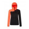 ROCK EXPERIENCE TELLER HOODIE WOMAN FLEECE Caviar - Fiery Coral