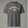 THE NORTH FACE T-shirt Varsity con grafica da uomo TNF Medium Grey Heather