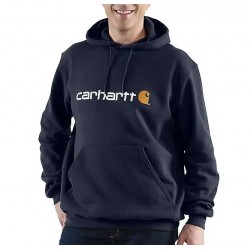 CARHARTT LOOSE FIT MIDWEIGHT LOGO GRAPHIC SWEATSHIRT NEW NAVY