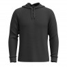 SMARTWOOL Henley con cappuccio Waffle da uomo CHARCOAL