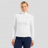 ODLO Mid layer Berra con mezza zip WHITE DONNA