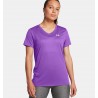 UNDER ARMOUR Maglia a maniche corte UA Tech™ V-Neck da donna Lavish / White