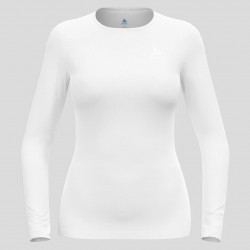 ODLO Top base layer a manica lunga Active Warm da donna WHITE