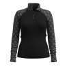 SMARTWOOL Strato base con cerniera 1/4 Classic Thermal Merino da donna black digi snow