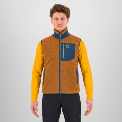 KARPOS MOIAZZA RETRO FLEECE VEST NUTHATCH/MIDNIGHT