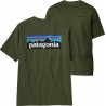 PATAGONIA Men's P-6 Logo Responsibili-Tee TORREY PINE GREEN