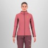 KARPOS MARMOLADA HOODIE W FLEECE DECO ROSE/HUCKLEBERRY