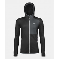 ORTOVOX FLEECE HOODY W black raven