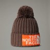 THE NORTH FACE Berretto Ski Tuke Heritage Smokey Brown-TNF Orange-White Dune