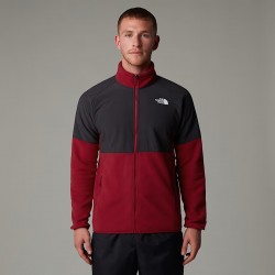 THE NORTH FACE Pile pesante con cerniera integrale Glacier da uomo Garnet Red-Asphalt Grey  Moss Green-Asphalt Grey