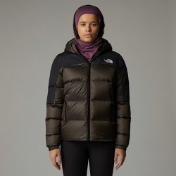 THE NORTH FACE Giacca in piumino Diablo 2.0 con cappuccio da donna Smokey Brown Black Heather-TNF Black