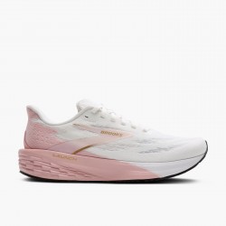 BROOKS LAUNCH 11 WHITE/GOLD/PINK