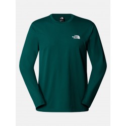 THE NORTH FACE T-shirt a maniche lunghe Simple Dome da uomo DEEP NORI